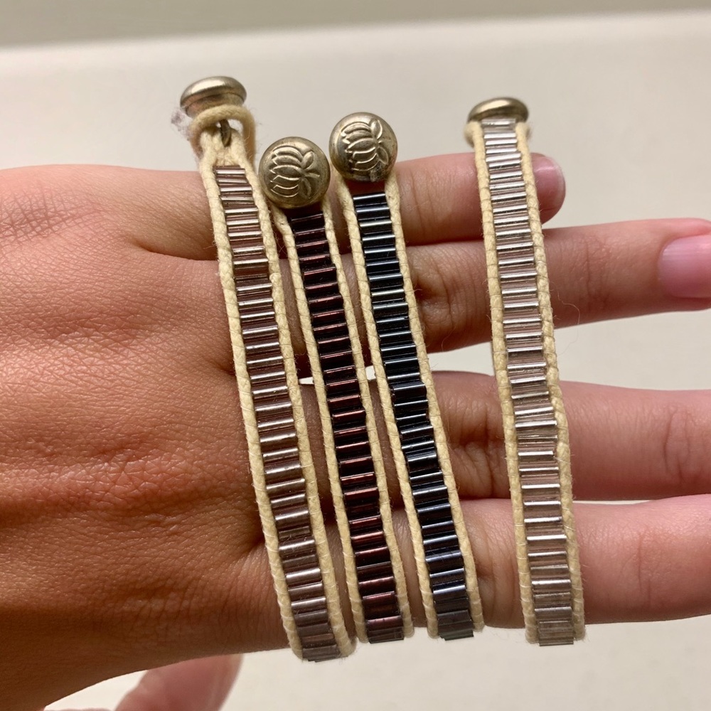 Color Bar Beaded Bracelets